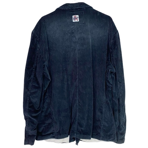 Vintage Marithe Francois Girbaud Corduroy Jacket Mens Size XL Blue Distressed 90 - Picture 2 of 15